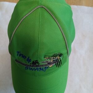 Green Embroidered Tour The Swamp Men's Baseball Cap
